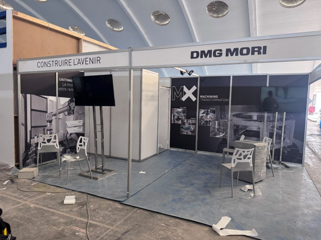 Conception de stand SISTEP 2026 pour DMG MORI 