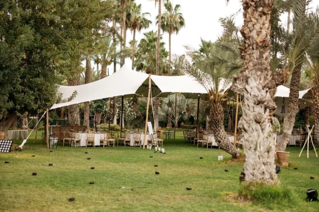 Réalisation d’un chapiteau avec toile tendue à Casablanca